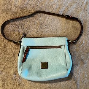 Dooney & Bourke Pebble Leather Allison Crossbody Pale Blue
